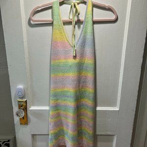 Wild Fable Women's Pastel Woven Sweater Sundress - Size Medium